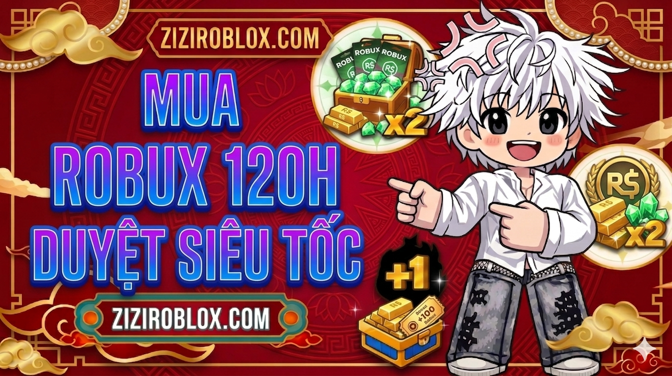 Mua Robux 120H ( 10K 65 Robux )